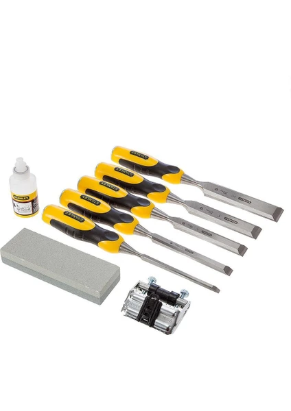 Stanley 5-16-421 Dynagrip İskarpela Seti ve Bileme Kiti 8 Parça
