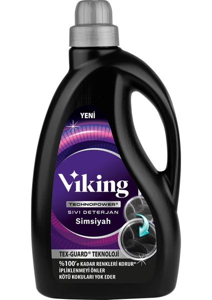 Viking Technopower Sıvı Çamaşır Deterjanı Siyahlar 2.7 Lt