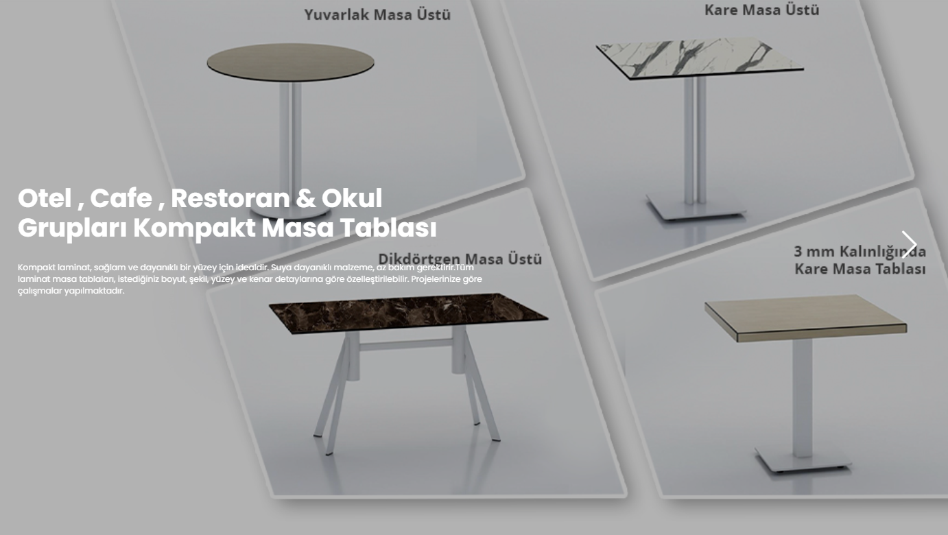 Kompakt Masa Tablası